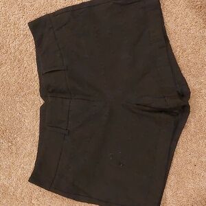 Maurices Black Textured Shorts Size 20 Mid Rise Stretch